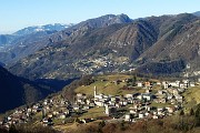 Sul Monte Suchello (1541 m) in parte innevato da Costa Serina il 15 febbraio 2017 - FOTOGALLERY